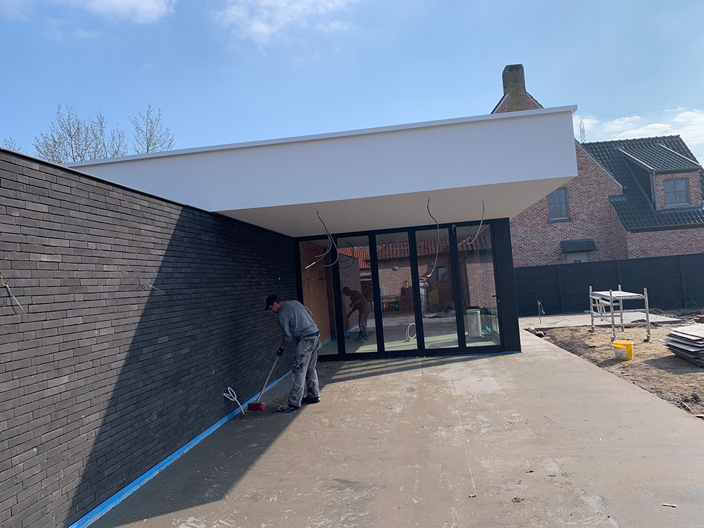 Gevelbepleistering met isolatie