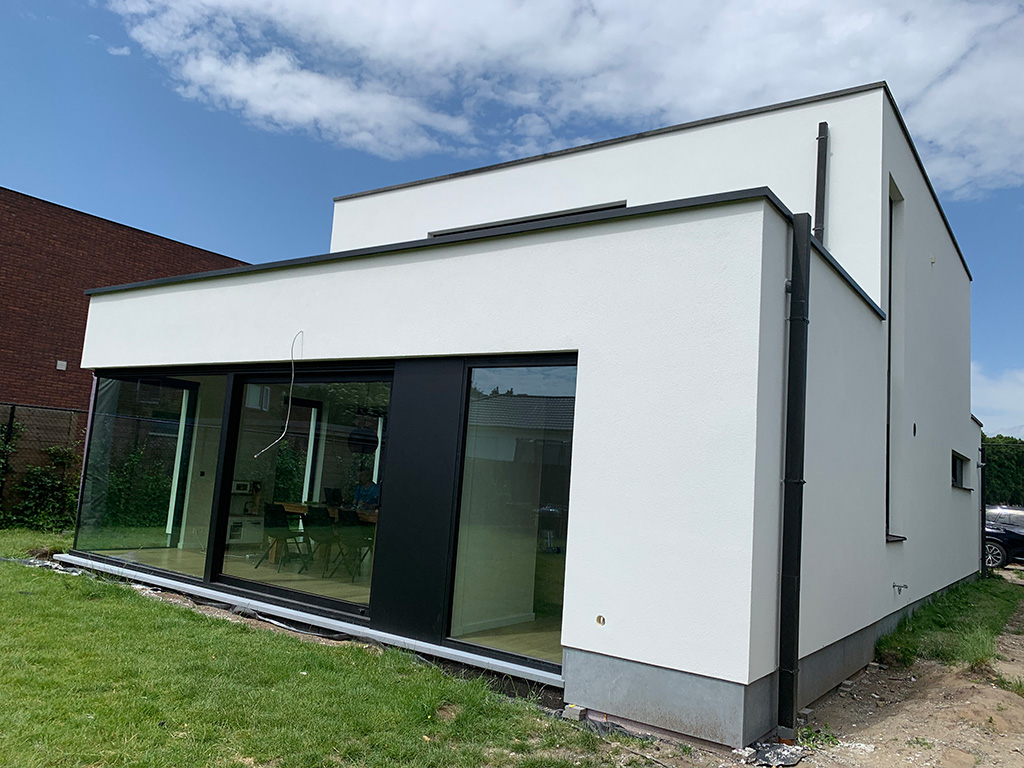 gevelbepleistering zonder isolatie